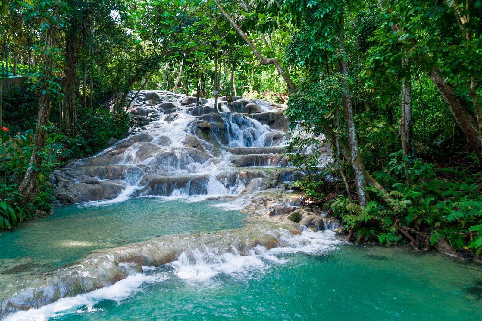 Dunn's River Falls in Ocho Rios, Jamaica
